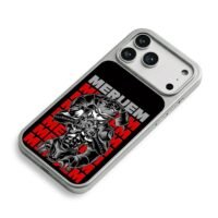 Meruem HxH repeat text anime art iPhone 17 Pro Max Electroplated Silver Case2