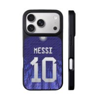Messi 10 Argentina sun jersey print iPhone 17 Pro Max Black Case