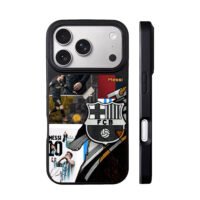 Messi 10 FC Barcelona Argentina art iPhone 17 Pro Max Black Case