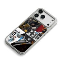 Messi 10 FC Barcelona Argentina art iPhone 17 Pro Max Electroplated Silver Case2