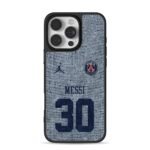 Messi 30 PSG Jordan football jersey Phone Case for iPhone 11-17 & Samsung Galaxy S24-S26
