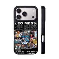 Messi Argentina World Cup collage iPhone 17 Pro Max Black Case
