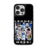 Messi Argentina World Cup trophies iPhone 16 Pro Max Black Case