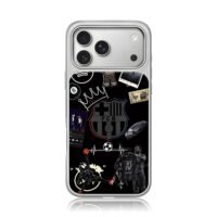 Messi FCB SpiderMan basketball hype iPhone 17 Pro Max Electroplated Silver Case1