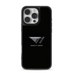 Metallic T1 League of Legends Logo Phone Case for iPhone 11-17 & Samsung Galaxy S24-S26