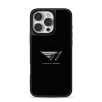 Metallic T1 League of Legends Logo Phone Case for iPhone 11-17 & Samsung Galaxy S24-S26