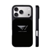 Metallic T1 League of Legends Logo iPhone 17 Pro Max Black Case