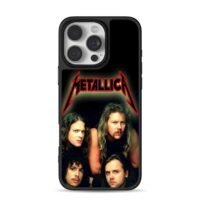 Metallica band portrait and logo Phone Case for iPhone 11-17 & Samsung Galaxy S24-S26