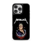 Metallica logo Jojo ghost blood art iPhone 16 Pro Max Black Case