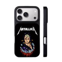 Metallica logo Jojo ghost blood art iPhone 17 Pro Max Black Case