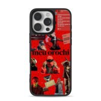 Meu Orochi hip hop red spotify rap art Phone Case for iPhone 11-17 & Samsung Galaxy S24-S26