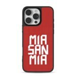 MIA SAN MIA on red background Phone Case for iPhone 11-17 & Samsung Galaxy S24-S26