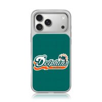 Miami Dolphins NFL dolphin logo teal iPhone 17 Pro Max Electroplated Silver Case1