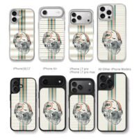Miami Dolphins NFL striped helmet Chris Brown Phone Case Black Electroplated Silver For Iphone 11 To 17