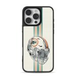 Miami Dolphins NFL striped helmet iPhone 16 Pro Max Black Case