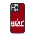 Miami Heat NBA basketball text logo iPhone 16 Pro Max Black Case