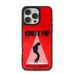 Michael Jackson King of Pop red Phone Case for iPhone 11-17 & Samsung Galaxy S24-S26
