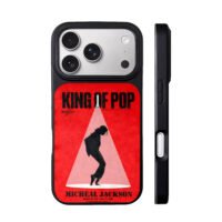 Michael Jackson King of Pop red iPhone 17 Pro Max Black Case