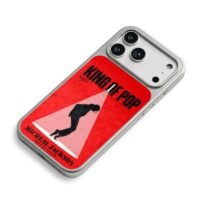 Michael Jackson King of Pop red iPhone 17 Pro Max Electroplated Silver Case2