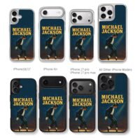 Michael Jackson moonwalk on stage Chris Brown Phone Case Black Electroplated Silver For Iphone 11 To 17