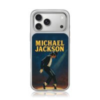 Michael Jackson moonwalk on stage iPhone 17 Pro Max Electroplated Silver Case1