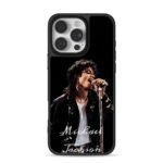 Michael Jackson singing into mic iPhone 16 Pro Max Black Case