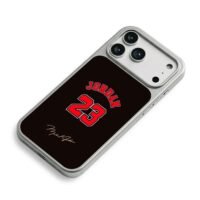 Michael Jordan 23 signature iPhone 17 Pro Max Electroplated Silver Case2