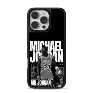 Michael Jordan Bulls 23 hoops art Phone Case for iPhone 11-17 & Samsung Galaxy S24-S26