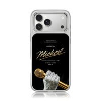 Michael poster bling glove gold mic iPhone 17 Pro Max Electroplated Silver Case1