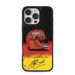 Michael Schumacher F1 Marlboro art Phone Case for iPhone 11-17 & Samsung Galaxy S24-S26