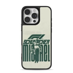 Michael Schumacher F1 racer art Phone Case for iPhone 11-17 & Samsung Galaxy S24-S26