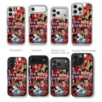 Michael Schumacher F1 racer collage Chris Brown Phone Case Black Electroplated Silver For Iphone 11 To 17
