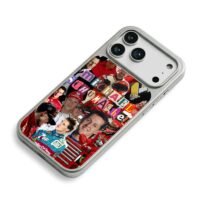 Michael Schumacher F1 racer collage iPhone 17 Pro Max Electroplated Silver Case2