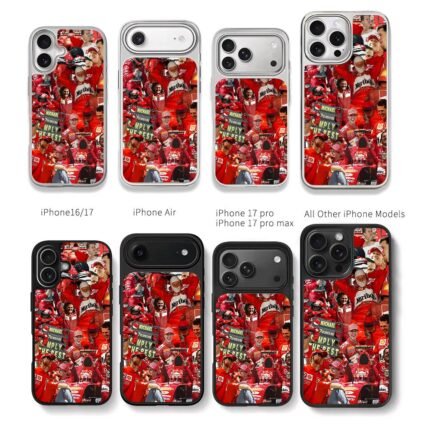 Michael Schumacher Ferrari F1 Chris Brown Phone Case Black Electroplated Silver For Iphone 11 To 17