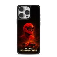 Michael Schumacher Ferrari F1 racer iPhone 16 Pro Max Black Case
