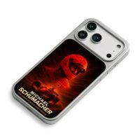 Michael Schumacher Ferrari F1 racer iPhone 17 Pro Max Electroplated Silver Case2