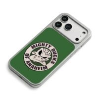 Mighty Ducks Anaheim duck logo iPhone 17 Pro Max Electroplated Silver Case2