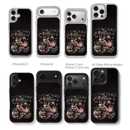 Mighty Mouse DJ Johnson UFC champ Chris Brown Phone Case Black Electroplated Silver For Iphone 11 To 17