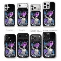 Mighty Mouse Johnson boxing win Chris Brown Phone Case Black Electroplated Silver For Iphone 11 To 17