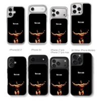 Mike Mentzer bodybuilder focus Chris Brown Phone Case Black Electroplated Silver For Iphone 11 To 17