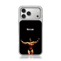 Mike Mentzer bodybuilder focus iPhone 17 Pro Max Electroplated Silver Case1