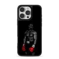 Mike Tyson with red Everlast gloves Phone Case for iPhone 11-17 & Samsung Galaxy S24-S26