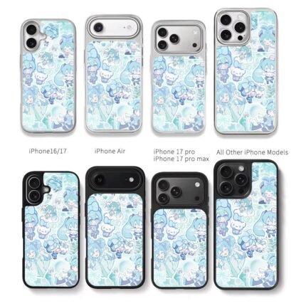 Miku Cinnamoroll mint stickers Chris Brown Phone Case Black Electroplated Silver For Iphone 11 To 17