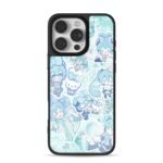 Miku Cinnamoroll mint stickers Phone Case for iPhone 11-17 & Samsung Galaxy S24-S26