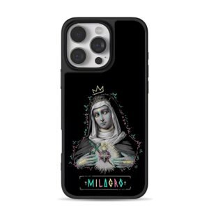 Milagro graffiti sacred heart nun iPhone 16 Pro Max Black Case