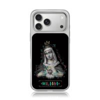 Milagro graffiti sacred heart nun iPhone 17 Pro Max Electroplated Silver Case1