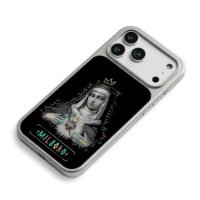 Milagro graffiti sacred heart nun iPhone 17 Pro Max Electroplated Silver Case2