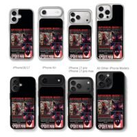 Miles Morales Spider Man comic art Chris Brown Phone Case Black Electroplated Silver For Iphone 11 To 17