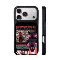 Miles Morales Spider Man comic art iPhone 17 Pro Max Black Case