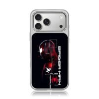 Miles Morales Spider Man profile iPhone 17 Pro Max Electroplated Silver Case1
